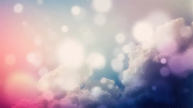 渐变云彩云朵背景图片课件PPT模板