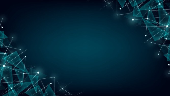 粒子点线科技风背景图片知识介绍PPT模板（精美）