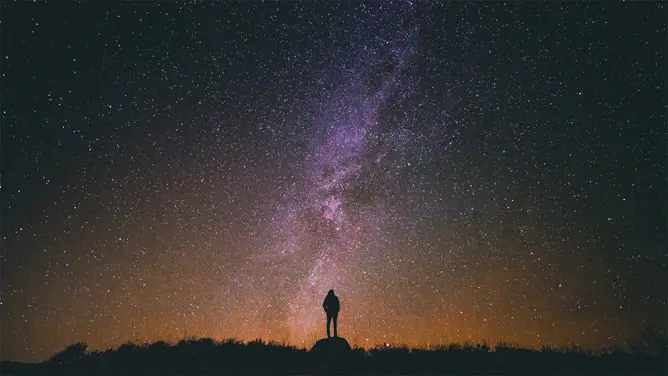 夜空星空繁星点点背景图片课件PPT模板