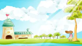 可爱卡通PPT背景图片合集(一)-卡通背景合集 童趣满满
