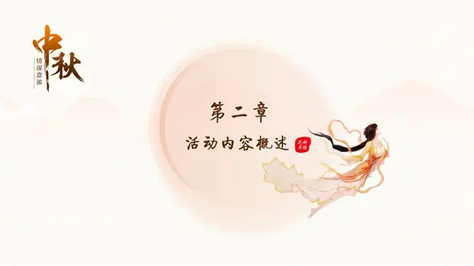 情深意浓中秋节主题PPT模板-月满中秋 阖家团圆