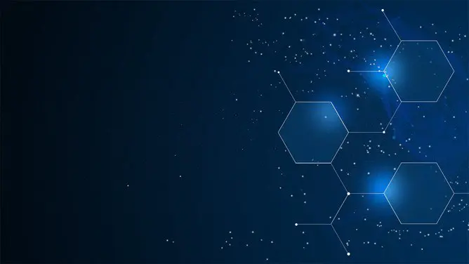 科技深蓝点线粒子PPT背景图片-深蓝粒子 科技质感