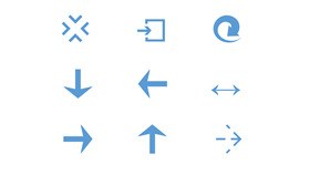 颜色大小可修改PPT箭头素材(七)-可编辑箭头 逻辑更清晰