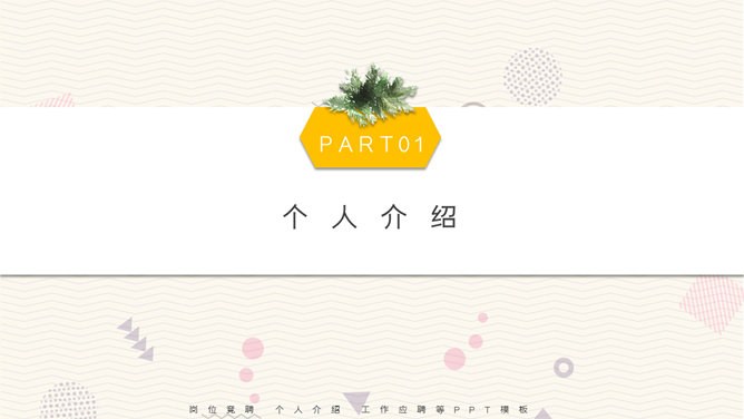 个人简历竞聘岗位模板（简约风格）