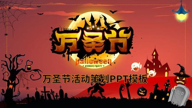 万圣节主题班会PPT课件模板