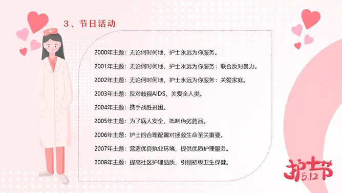 国际护士节活动策划模板(古典风格)
