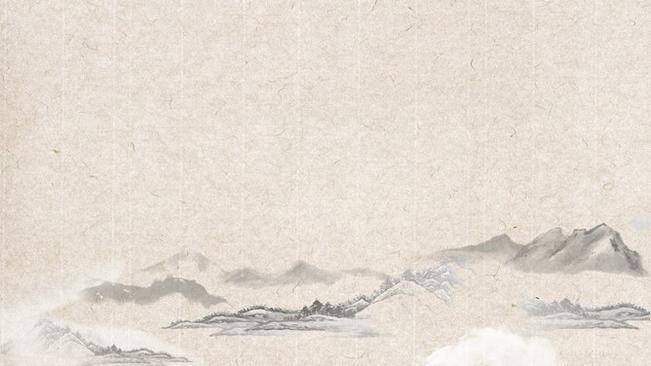 草纸中国风背景图片知识介绍PPT模板(国风)