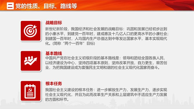 党支部党务知识培训模板（国风风格）