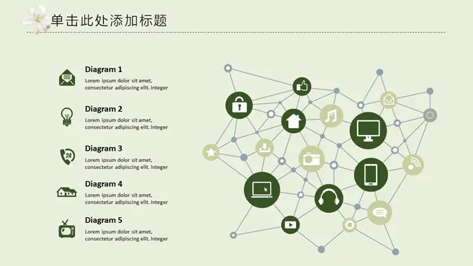 淡雅唯美工作总结汇报节日介绍PPT模板(通用版)
