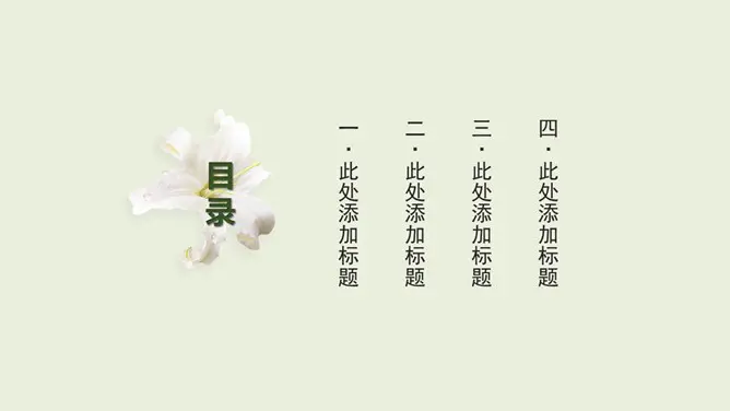 淡雅唯美工作总结汇报节日介绍PPT模板(通用版)