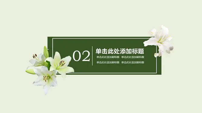 淡雅唯美工作总结汇报节日介绍PPT模板(通用版)