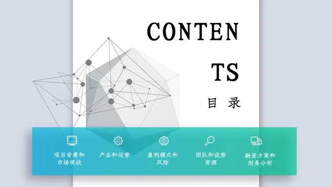 科技立体公司简介模板(精美风格)