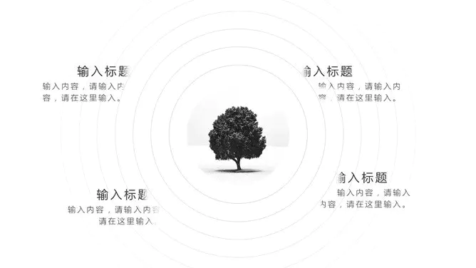 极简黑白不规则线条模板(高清风格)