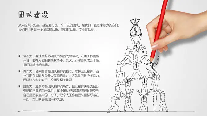 创意动态手势手绘模板(简约风格)