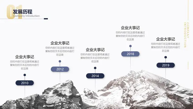 公司介绍简介知识介绍PPT模板(大气)