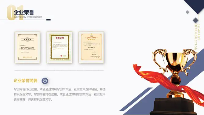 公司介绍简介知识介绍PPT模板(大气)